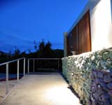 アプローチ石積み